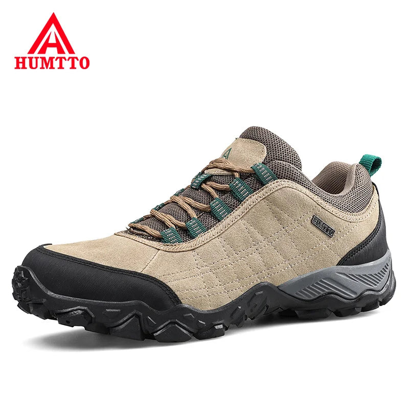 New Arrival Leather Hiking Shoes Wear-Resistant Outdoor Sport Men Shoes Lace-Up Mens Climbing Trekking Hunting Sneakers