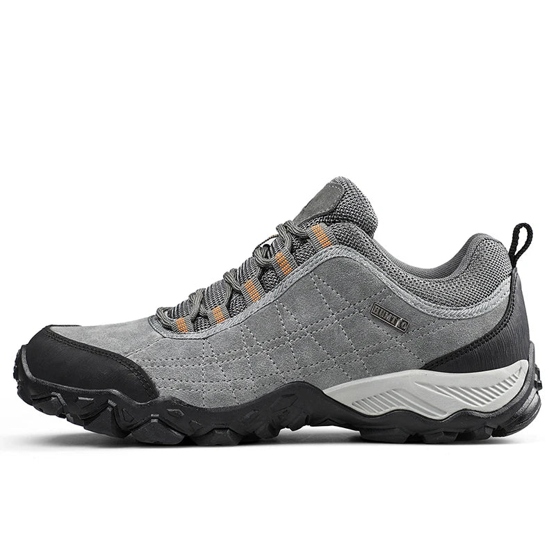 New Arrival Leather Hiking Shoes Wear-Resistant Outdoor Sport Men Shoes Lace-Up Mens Climbing Trekking Hunting Sneakers