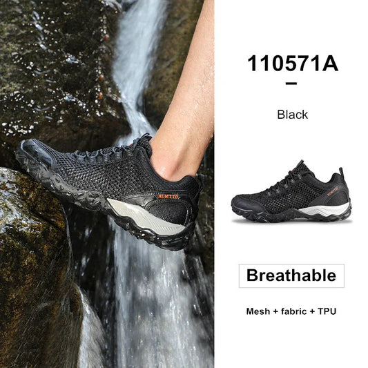 New Arrival Leather Hiking Shoes Wear-Resistant Outdoor Sport Men Shoes Lace-Up Mens Climbing Trekking Hunting Sneakers