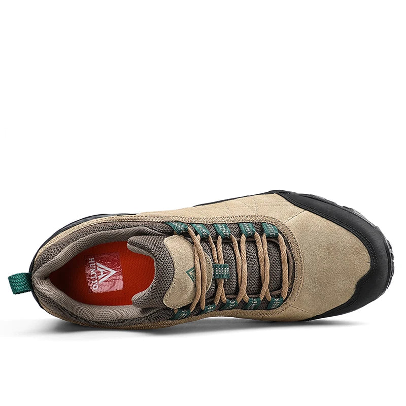 New Arrival Leather Hiking Shoes Wear-Resistant Outdoor Sport Men Shoes Lace-Up Mens Climbing Trekking Hunting Sneakers