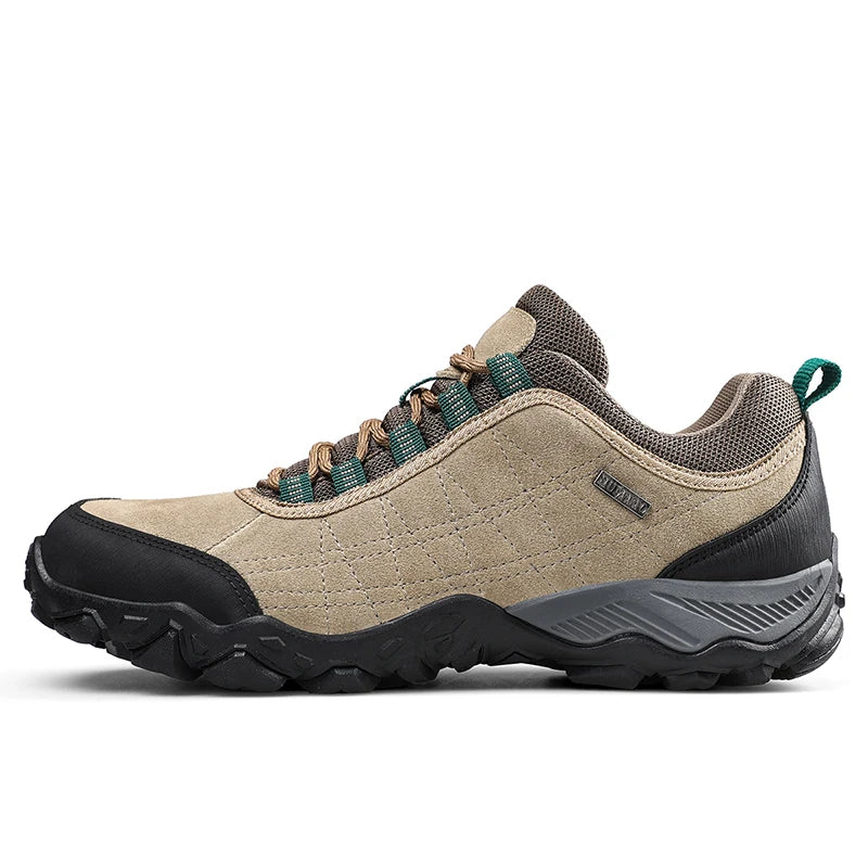 New Arrival Leather Hiking Shoes Wear-Resistant Outdoor Sport Men Shoes Lace-Up Mens Climbing Trekking Hunting Sneakers