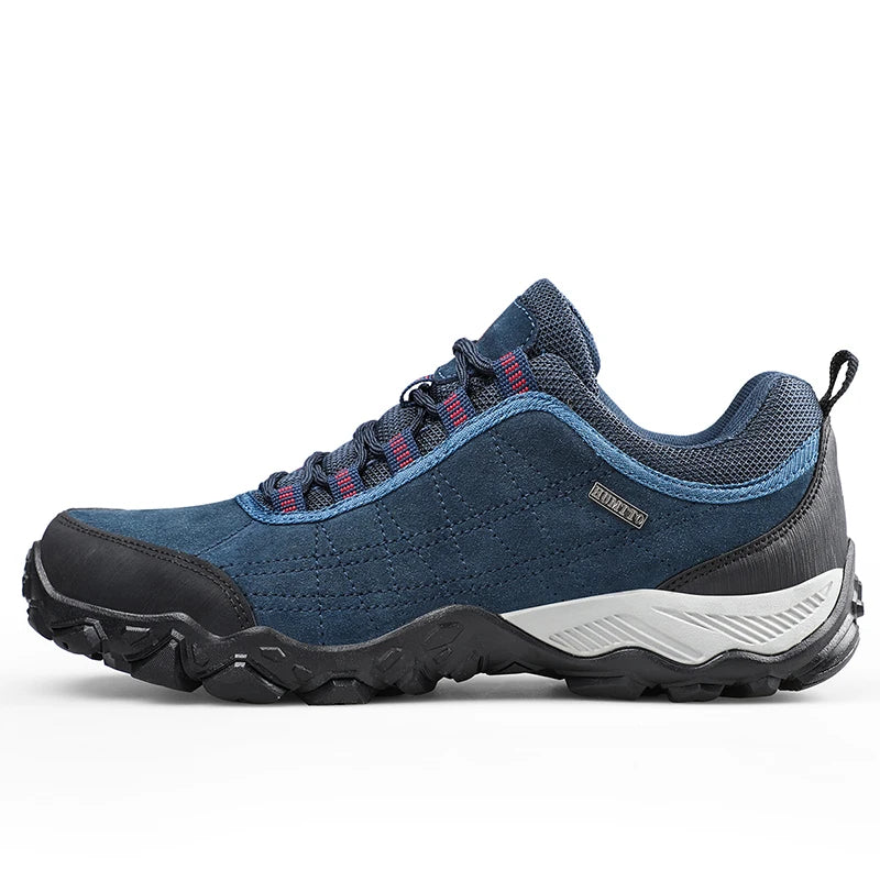 New Arrival Leather Hiking Shoes Wear-Resistant Outdoor Sport Men Shoes Lace-Up Mens Climbing Trekking Hunting Sneakers